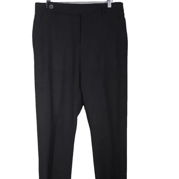 Rick Owens Women's Size 6 Black Cropped Trousers Pants Dress High Rise 100% Wool - Picture 4 of 15